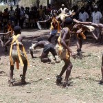 In April 1966 as I was driving to Cameroon from Ibadan, I passed through the village of Abakaliki in southeastern Nigeria. A major ceremony of some sort was in progress, with some incredible dancing taking place. We stopped and were allowed to take photographs but the exact nature of the ceremony was not explained to us.