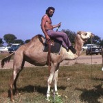 During a trip to northern Nigeria, I tried my hand at camel riding. This was at the Bagauda Lake Hotel, near Kano, October 1974. In retrospect I was thoroughly foolish to expose myself to so much hot sunshine and now check myself regularly for possible skin cancers...