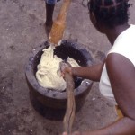 Pounding yam, Ilesha, southwestern Nigeria. 1965