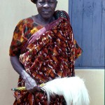 The Orangun of Ila, a traditional Yoruba king, at his palace in Ila, southwestern Nigeria. 1972. (For more information click on above button "Kings, Pythons and Other Tales", then item 1).