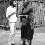 From Bamenda we drove to Bafut where I met again my friend the Fon of Bafut, made famous by Gerald Durrell's books. Here we are in the Fon's compound at Bafut. April 1966.