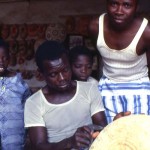 Decorative carving of calabash in Oyo, southwestern Nigeria. 1977. (See page 2 for further reference to calabashes).